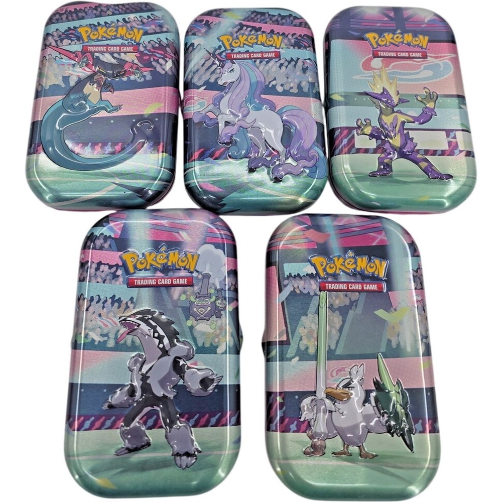 Pokemon TCG Galar Power Mini Tin Storage Complete Set Of 5 Tins EMPTY